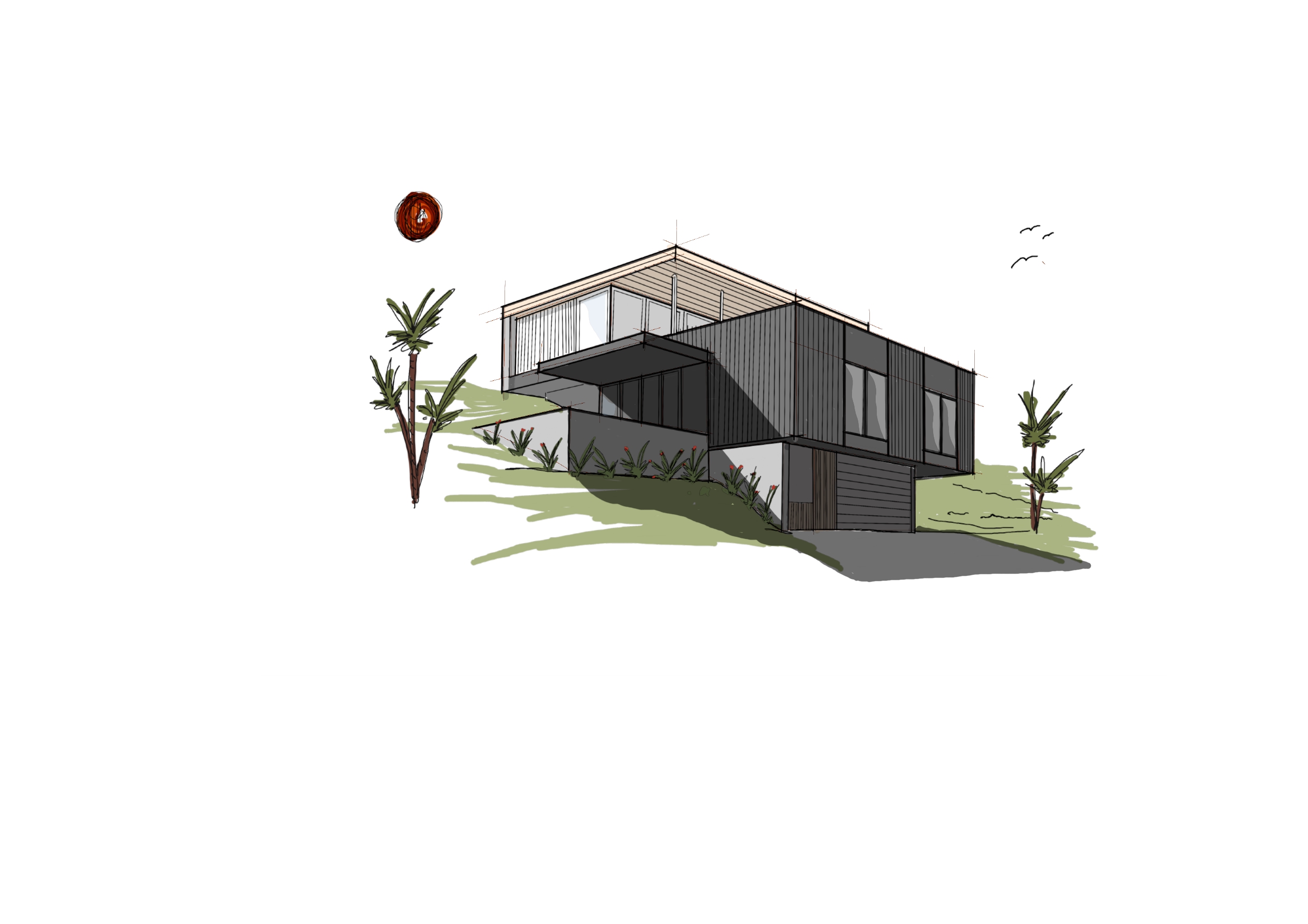 Parahaki House Whangarei hillside